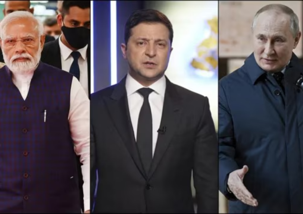 PM Modi calls Putin and Zelenskyy.